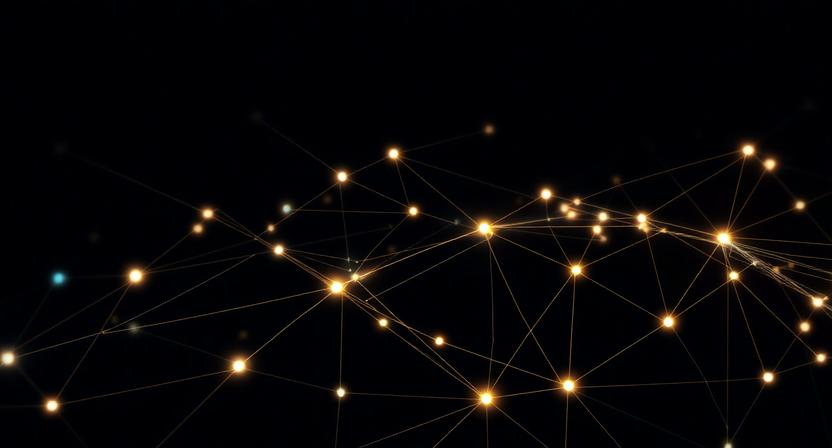 Abstract city system visual representing hidden patterns in organizations